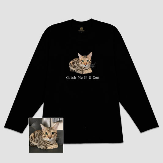 B. LS T-Shirt - Front Chest/Back