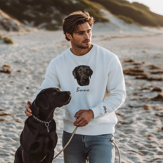 Fleece Sweatshirt - Front Chest/Back