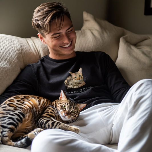 B. LS T-Shirt - Front Chest/Back