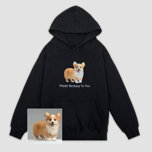 F. Hoodie - Front Chest/Back