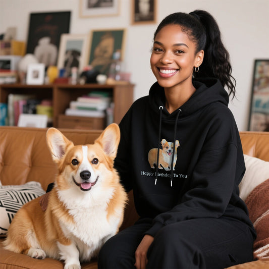 F. Hoodie - Front Chest/Back