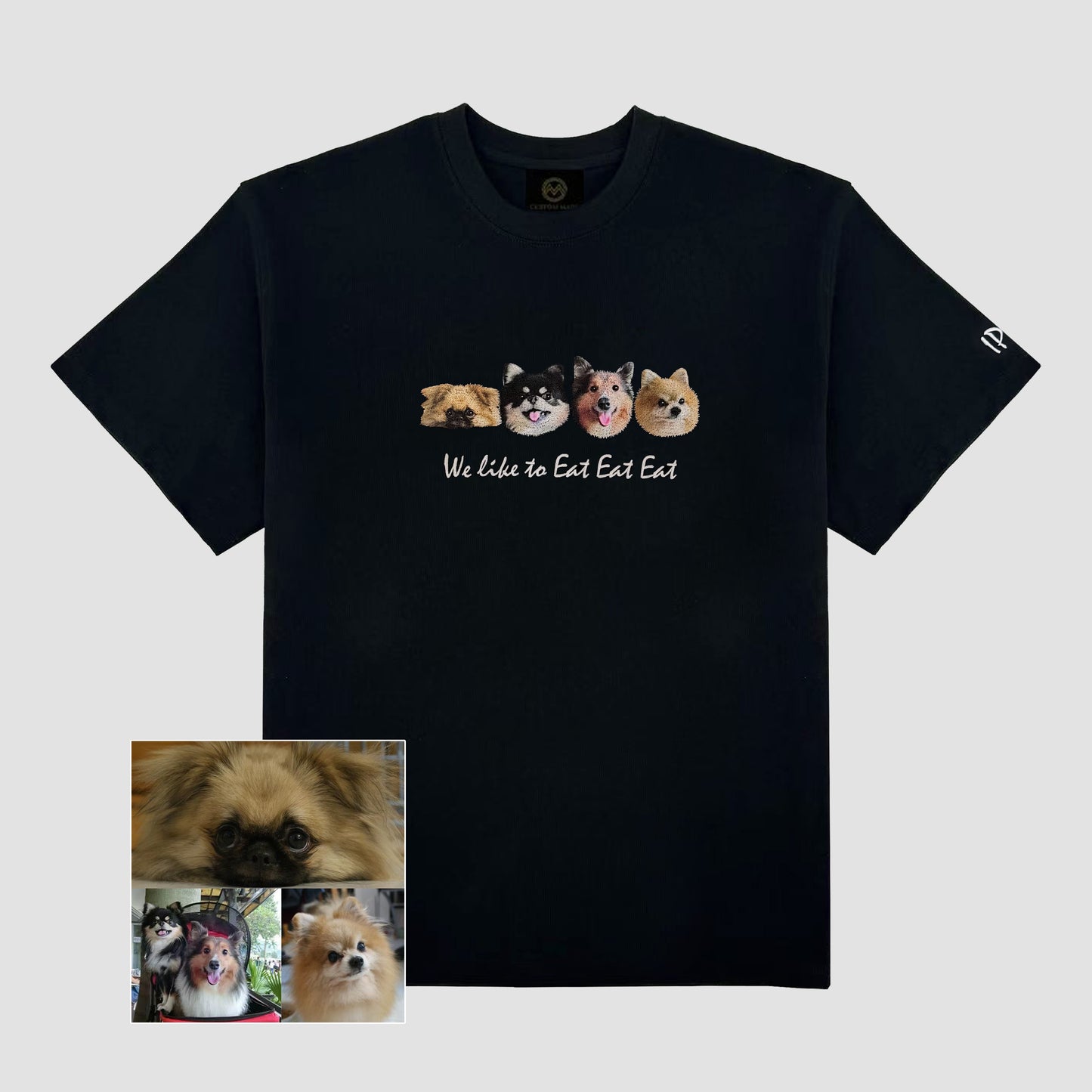A. T-Shirt - Front Chest/Back