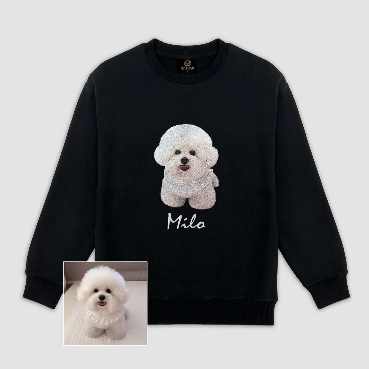Fleece Sweatshirt - Front Chest/Back